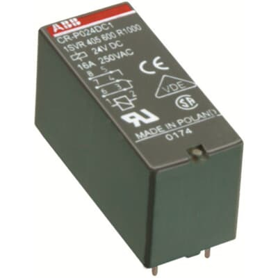 ABB Przekaźnik CR-P012AC2, A1-A2=12V AC, 2 styki c/o  8A