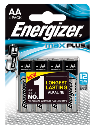 ENERGIZER Bateria alkaliczna LR6 AA Max Plus™ 1,5V, zestaw: 3+1 sztuki