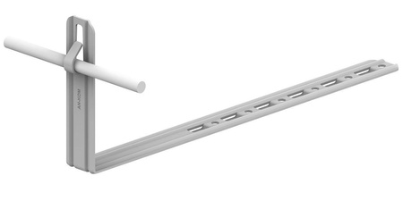 AN-KOM Uchwyt dach.regul.pros.Z-zag. L=42cm,H=10,4cm /OG/ TYP AN-20KL/OG/-N