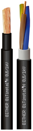Bezhalogenowy kabel instalacyjny BiTinstal®H 5G2,5 mm² 0,6/1kV B2ca-s1b,d0,a1