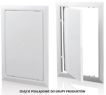 VENTICA Drzwiczki rewizyjne z tworzywa ABS białe DR 250x300mm