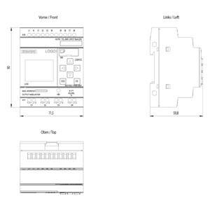 Sterownik programowalny LOGO!230RCE, 8DI/4DO, 400 Blocks 6ED1052-1FB08-0BA1