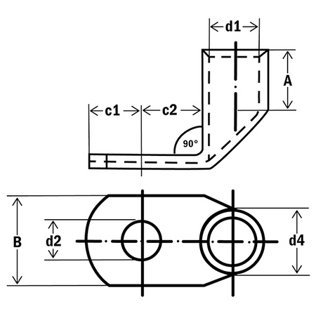 Haupa Końcówka rurkowa 35/10 m90º standard 290970/90