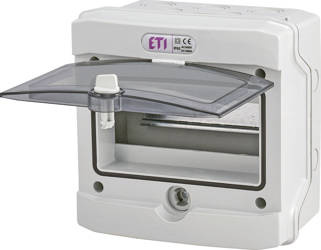 ETI Obudowa natynkowa 8 mod. IP65 drzwi transparentne ECH-8G