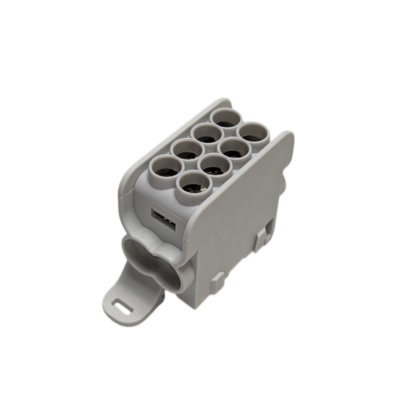 Blok dystrybucyjny - rozdzielczy HLAK 25 1P szary 2xAl/Cu 25mm²+16mm² 1000V AC/1500V DC