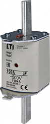 ETI Wkładka topikowa szybka NH2/WT-2C gF 100A/500V