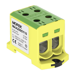 MOREK OTL95-2 kolor żółto-zielony 2xAl/Cu 6-95mm2  1000V Zacisk uniwersalny