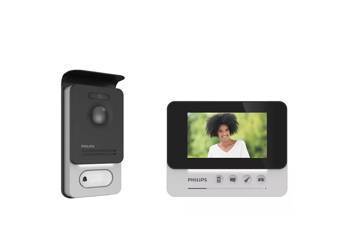 Philips WelcomeEye Compact Zestaw wideodomofonowy bezsłuchawkowy monitor LCD 4,3" menu OSD sterowanie bramą