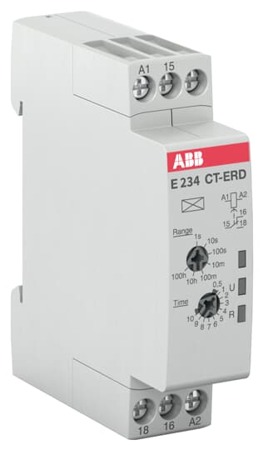 ABB Przekaźnik czasowy CT-ERD.12 1c/o,  24-240V AC, 24-48V DC
1SVR500100R0000