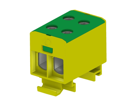 Złączka szynowa gwintowana OTL zacisk 2xAl/Cu 1,5-50mm2 żółto-zielona MAA2050Y10